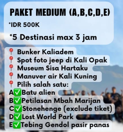 Paket Lava Tour Merapi D