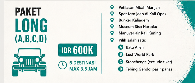 Paket Lava Tour Merapi