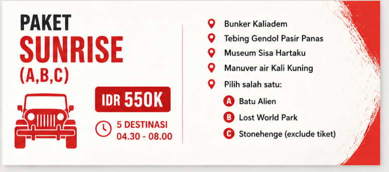 Paket Lava Tour Merapi